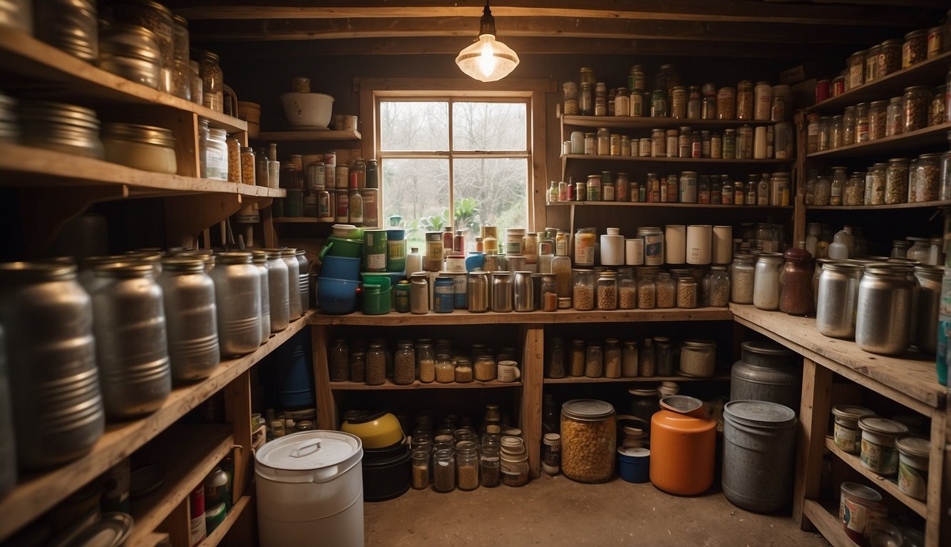 A UK garden shed filled with tools, seeds, and solar panels.